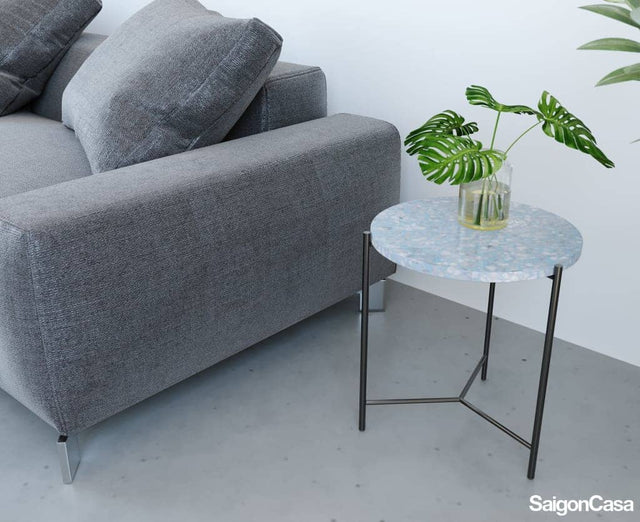 Bàn Terrazzo Tròn 1/3 - SaigonCasa | Curated Surfaces & Contemporary Living