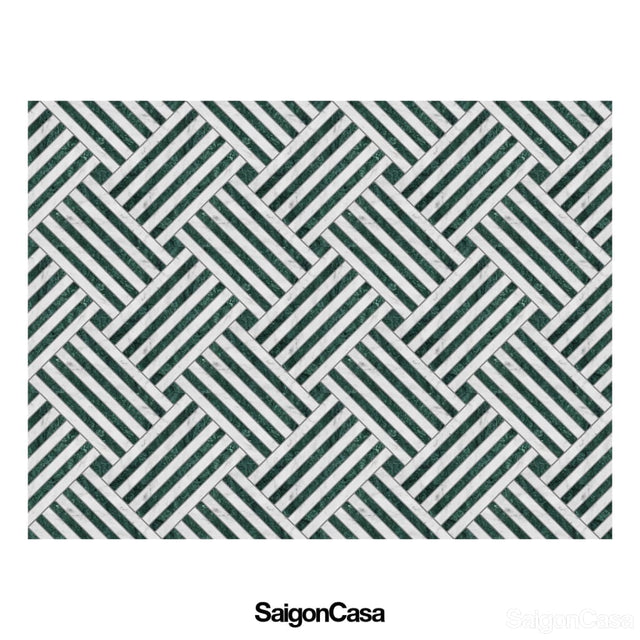 Đá Marble Trang Trí Emeraude Stripe