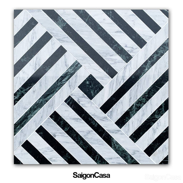 Đá Marble Trang Trí Emeraude Stripe - SaigonCasa | Curated Surfaces & Contemporary Living
