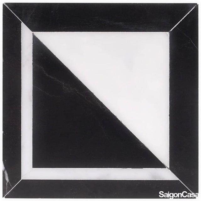 Đá Tự Nhiên Nero Carrara Marble Mosaic