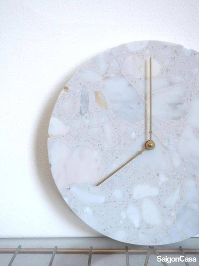 Đồng hồ trang trí đá Terrazzo