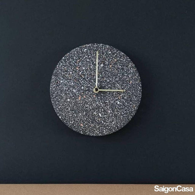 Đồng hồ trang trí đá Terrazzo