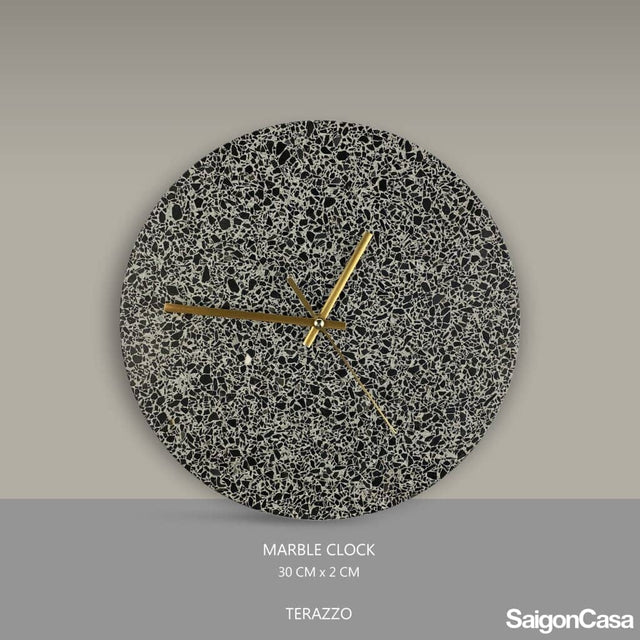 Đồng Hồ Đá Terrazzo - SaigonCasa | Curated Surfaces & Contemporary Living