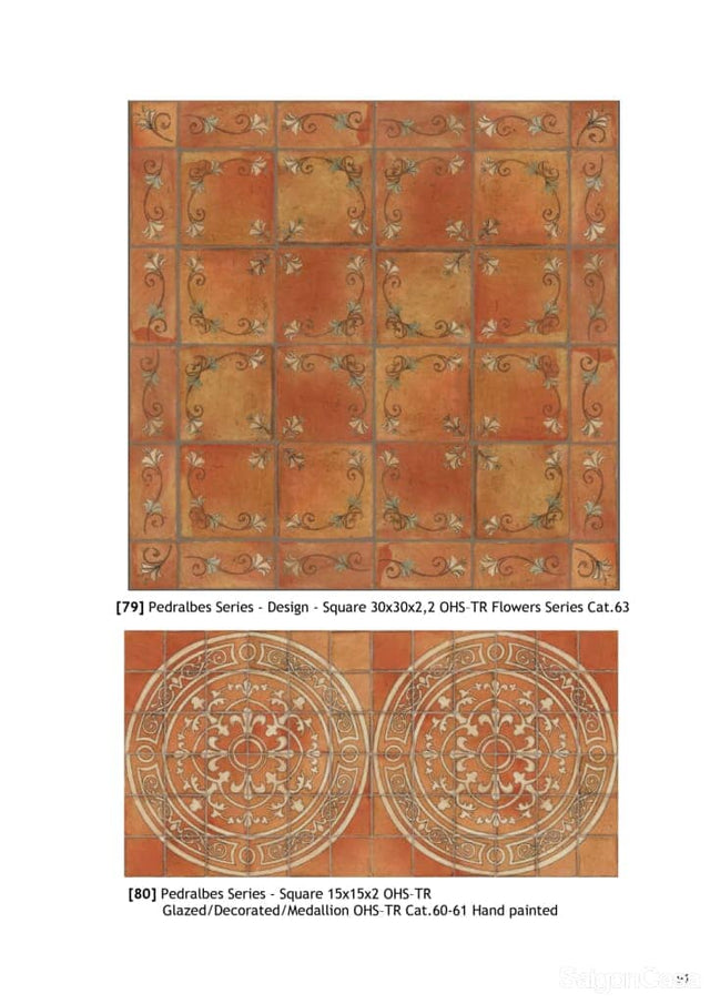 Gạch Gốm Thủ Công Giả Cổ