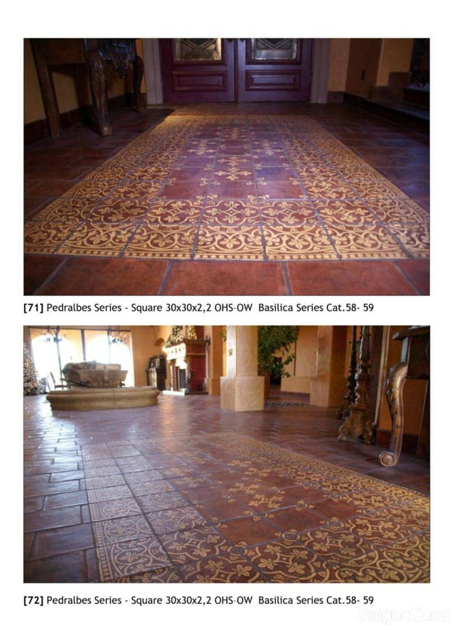 Gạch Gốm Thủ Công Giả Cổ