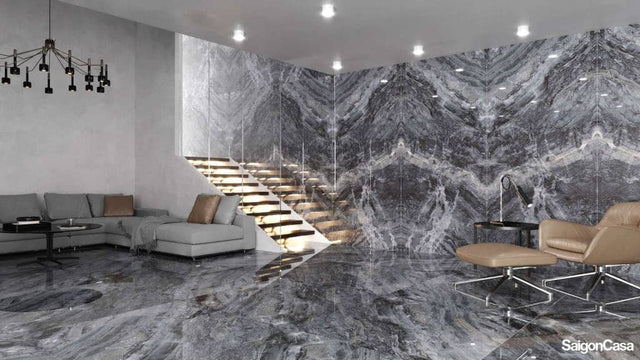 Gạch Khổ Lớn Vân Đá Brunno 120x360cm - SaigonCasa | Curated Surfaces & Contemporary Living