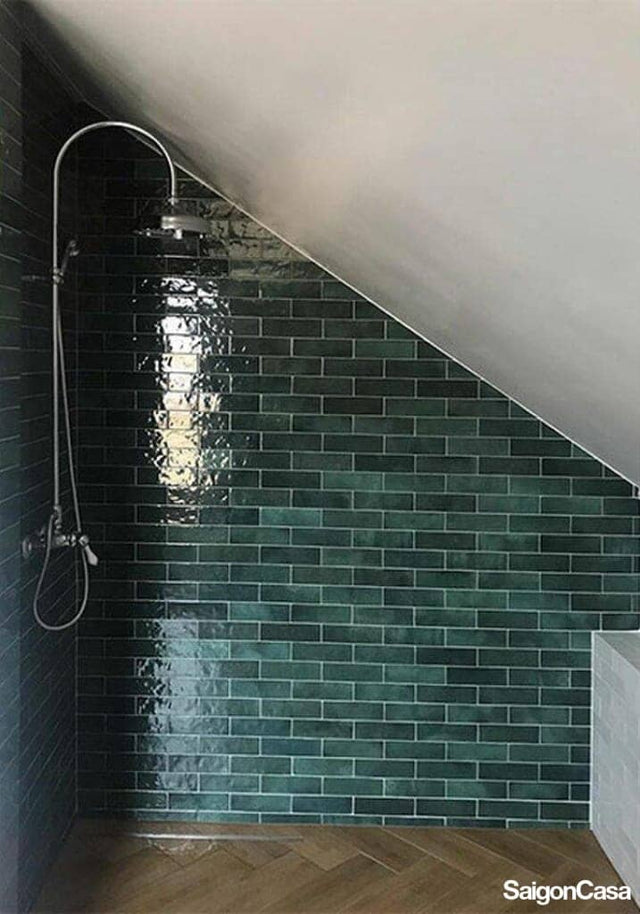 artisan moss green bathroom