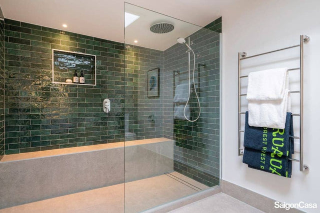 artisan moss green bath