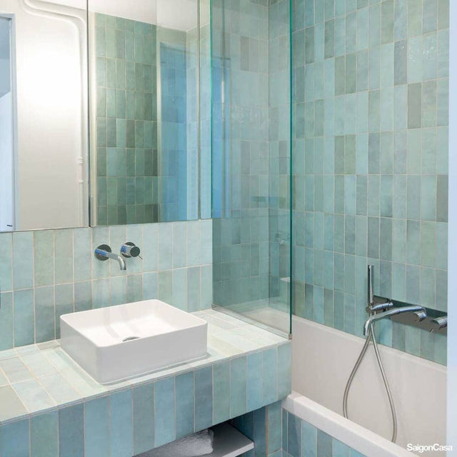 gạch phòng tắm artisan aqua