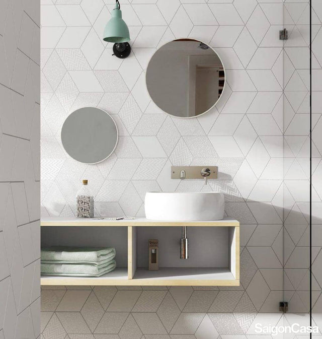 Gạch Trang Trí Hình Thoi Rhombus - SaigonCasa | Curated Surfaces & Contemporary Living
