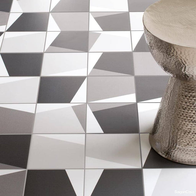 Gạch Trang Trí Origami Noir 20x20cm - SaigonCasa | Curated Surfaces & Contemporary Living