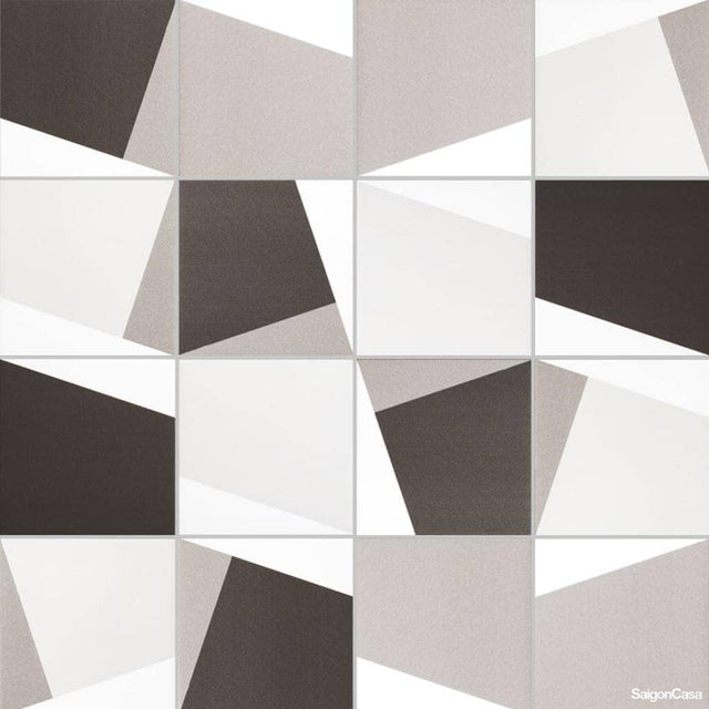 Gạch Trang Trí Origami Noir 20x20cm - SaigonCasa | Curated Surfaces & Contemporary Living
