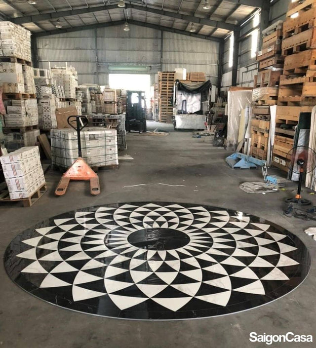 Gạch Trang Trí Patchwork B&W - SaigonCasa | Curated Surfaces & Contemporary Living