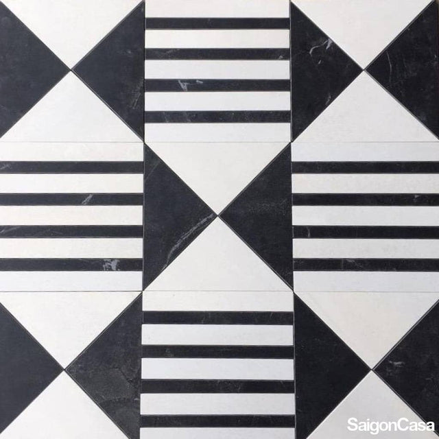 Gạch Trang Trí Patchwork B&W - SaigonCasa | Curated Surfaces & Contemporary Living