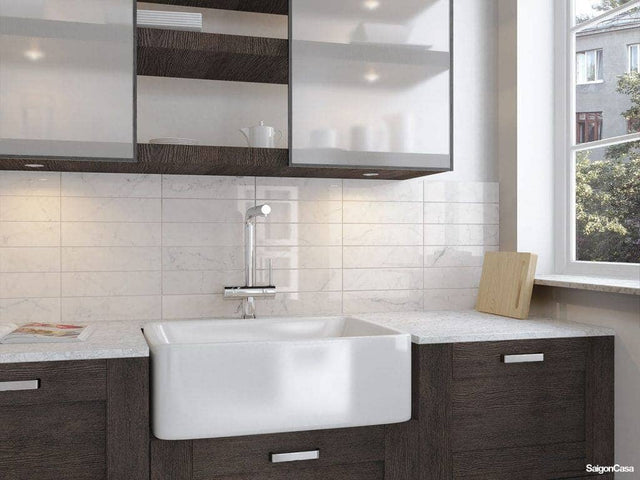 Gạch Trang Trí Vân Đá Carrara - SaigonCasa | Curated Surfaces & Contemporary Living