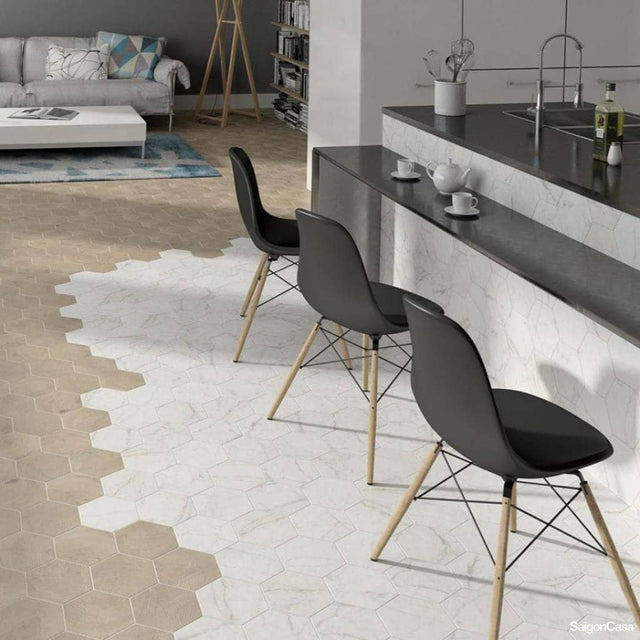 Gạch Trang Trí Vân Đá Carrara - SaigonCasa | Curated Surfaces & Contemporary Living