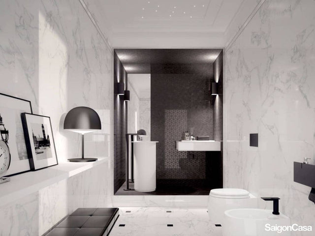 Gạch vân đá Deluxe White Ref/rett 60X119.5 (Bóng)