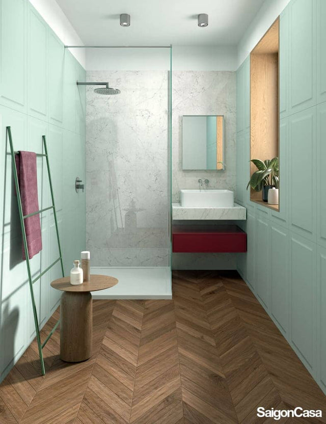 Gạch Vân Đá Khổ Lớn Foyer 120x278cm - SaigonCasa | Curated Surfaces & Contemporary Living