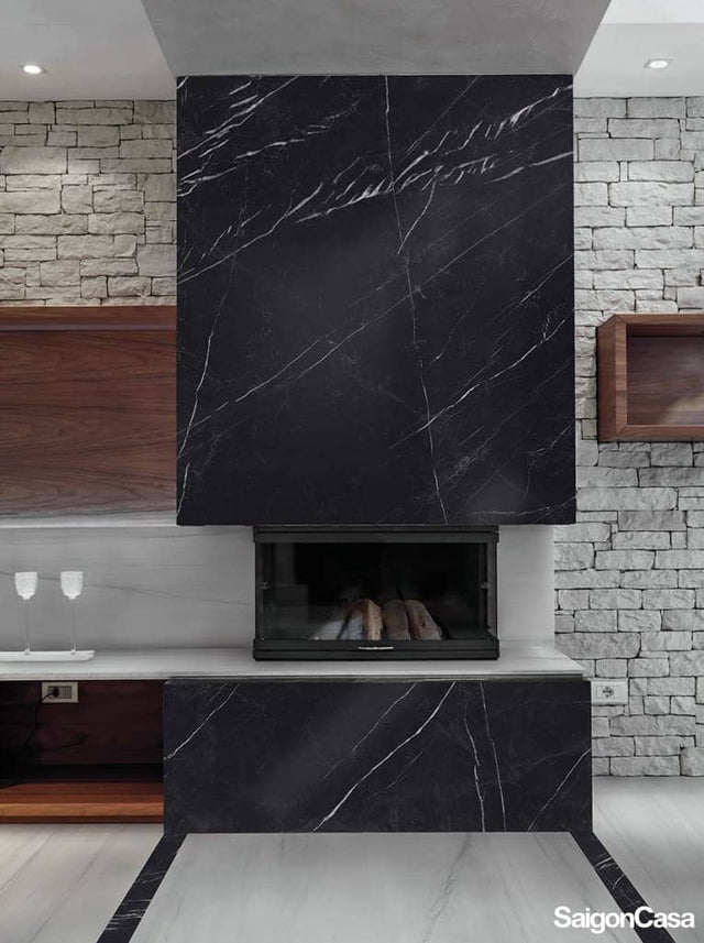 Gạch Vân Đá Khổ Lớn Marquina 120x270cm - SaigonCasa | Curated Surfaces & Contemporary Living