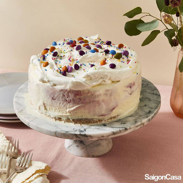 khay bánh kem đá marble