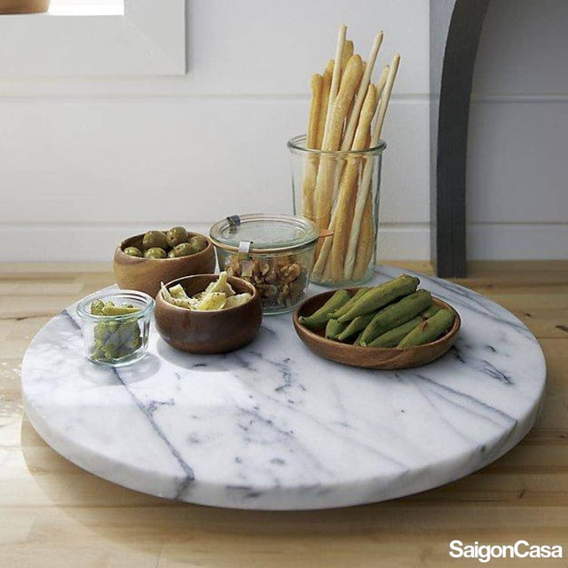 Khay Đá Marble Tròn - SaigonCasa | Curated Surfaces & Contemporary Living
