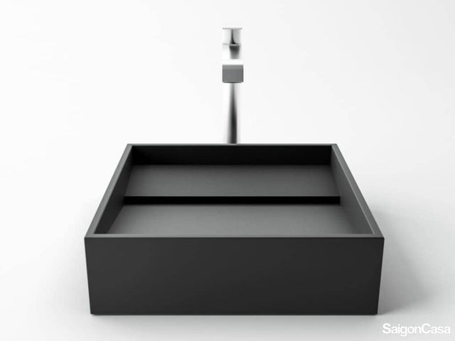 Lavabo Đá + Chân Kim Loại - SaigonCasa | Curated Surfaces & Contemporary Living