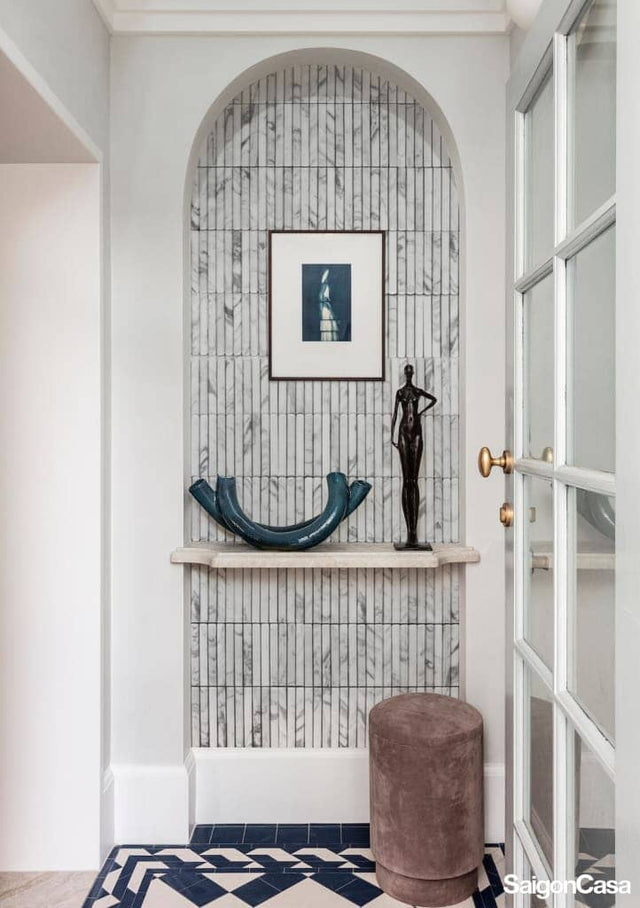 Mosaic Đá 3D Arabescato - SaigonCasa | Curated Surfaces & Contemporary Living