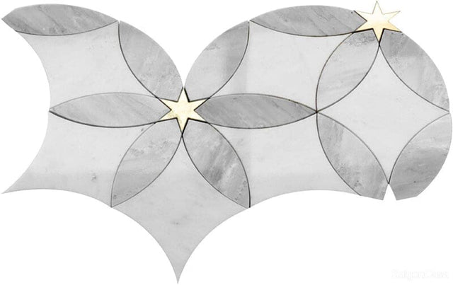 Đá Mosaic Marble Fleur Star
