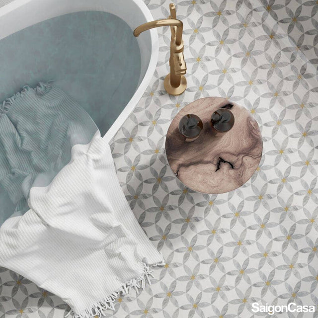 Đá Mosaic Marble Fleur Star