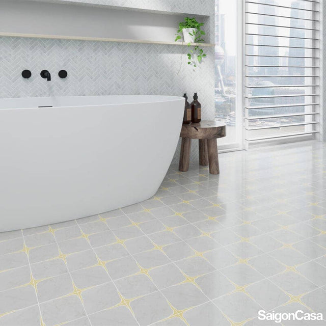 Mosaic Đá Marble & Brass - SaigonCasa | Curated Surfaces & Contemporary Living