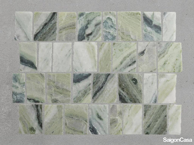 Mosaic Đá Marble Cắt Thô