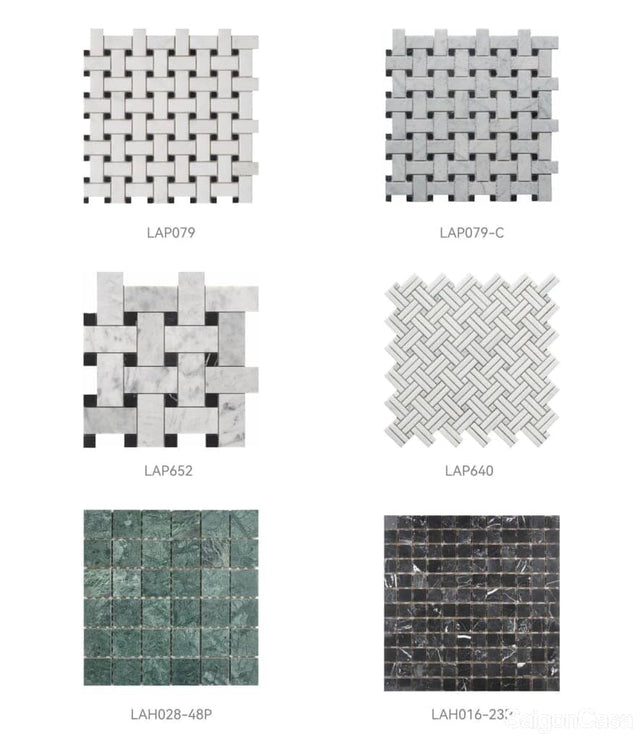 Mosaic Đá Marble Deluxe - SaigonCasa | Curated Surfaces & Contemporary Living