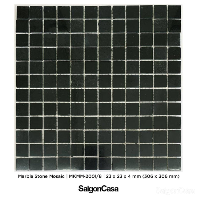 đá mosaic nero marquina
