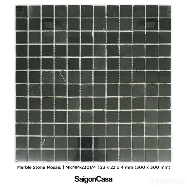 đá mosaic nero marquina