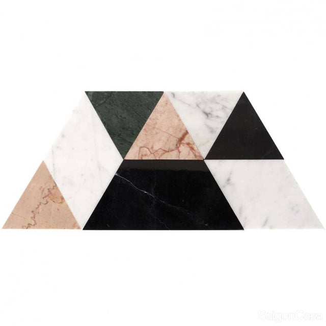 Mosaic Đá Marble Quatro Mix - SaigonCasa | Curated Surfaces & Contemporary Living