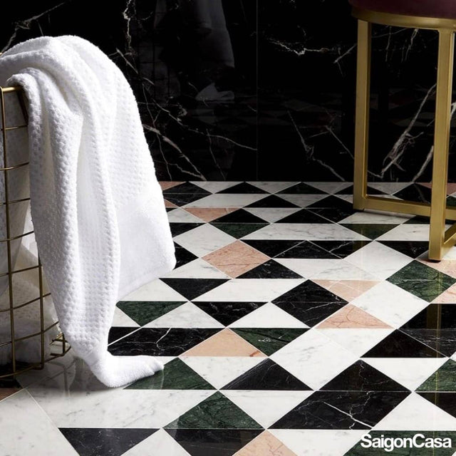 Mosaic Đá Marble Quatro Mix - SaigonCasa | Curated Surfaces & Contemporary Living