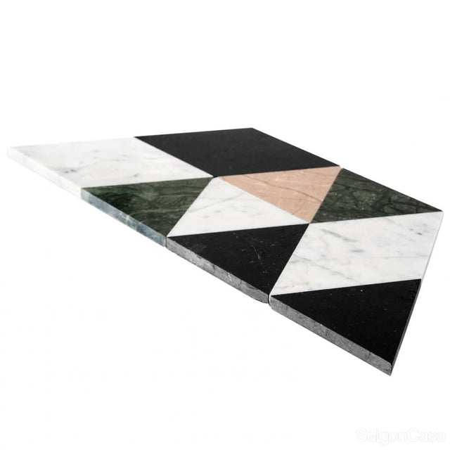 Mosaic Đá Marble Quatro Mix - SaigonCasa | Curated Surfaces & Contemporary Living