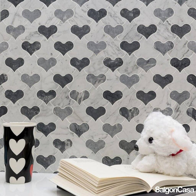 Mosaic Đá Marble Valentine's