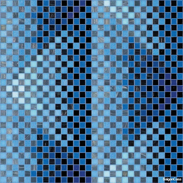 Mosaic Thủy Tinh Bisazza Pyramid Blue