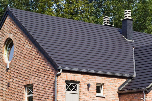 Ngói lợp mái Châu Âu Datura Đen Mờ