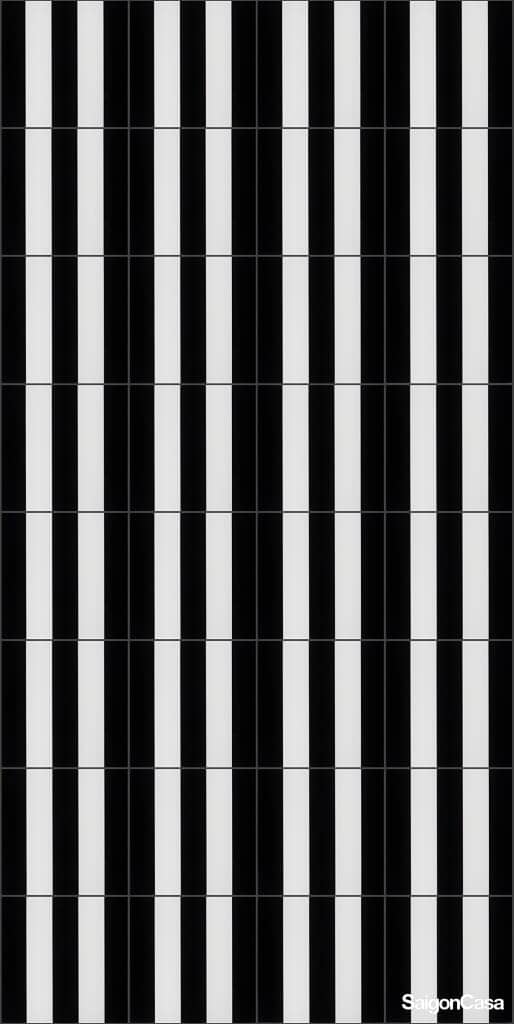 Mosaic Trang Trí Patchwork B&W Mix