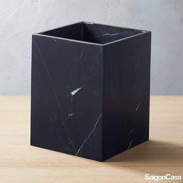 Thùng Đựng Rác Khô Đá Marble - SaigonCasa | Curated Surfaces & Contemporary Living