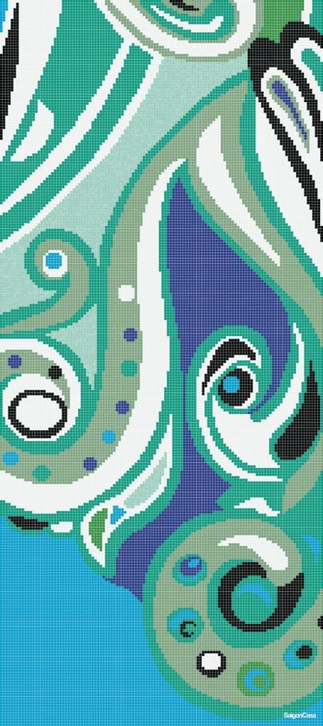 Tranh Mosaic Thủy Tinh Bisazza Home & Garden