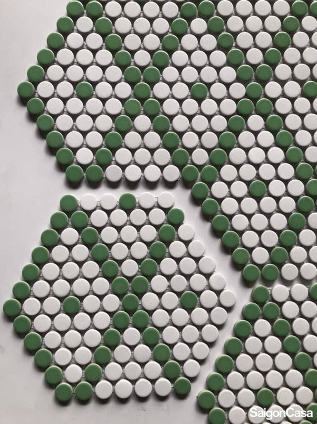 Gạch Mosaic Đồng Xu Diamond - SaigonCasa | Curated Surfaces & Contemporary Living