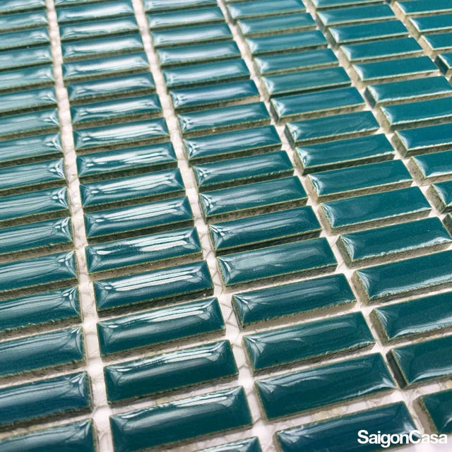 Gạch Mosaic Peacock Green - SaigonCasa | Curated Surfaces & Contemporary Living