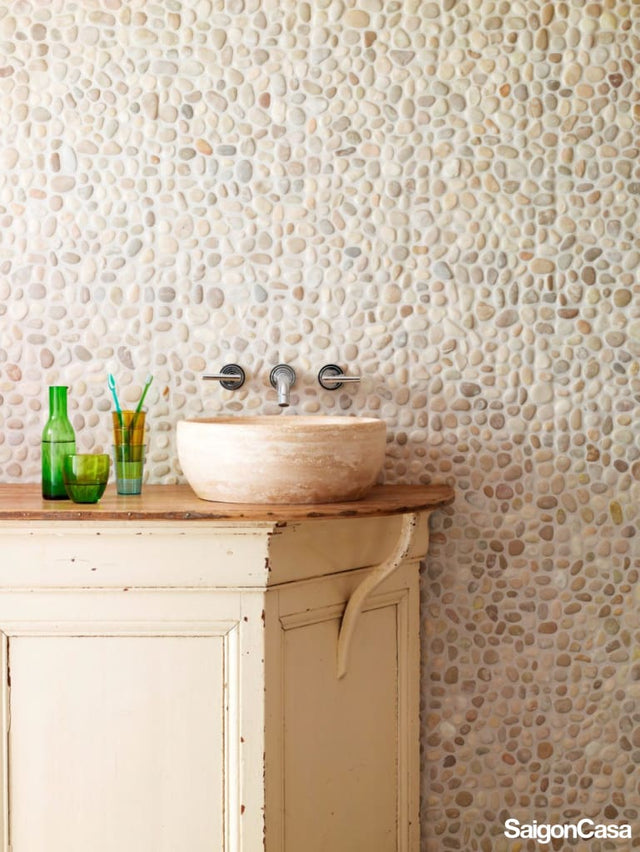 Mosaic Đá Cuội - SaigonCasa | Curated Surfaces & Contemporary Living