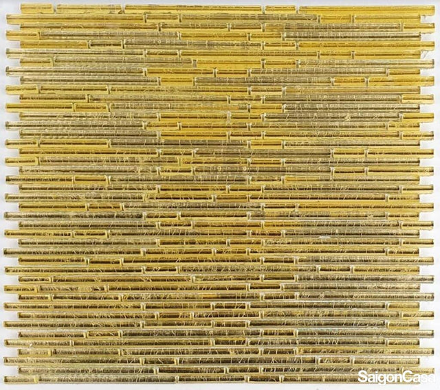 Mosaic Thủy Tinh Dát Vàng - SaigonCasa | Curated Surfaces & Contemporary Living