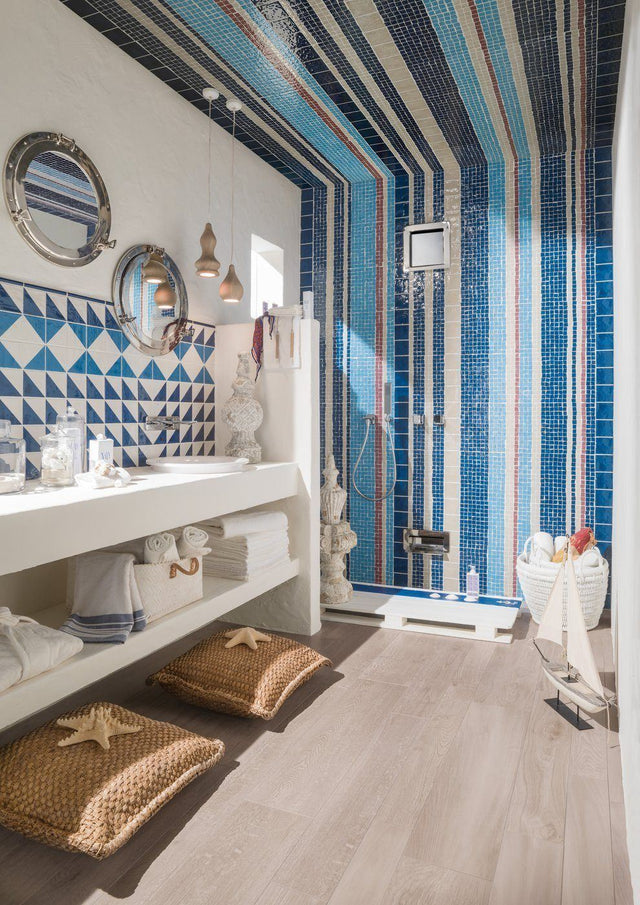 mosaic porcelain ốp trần tường