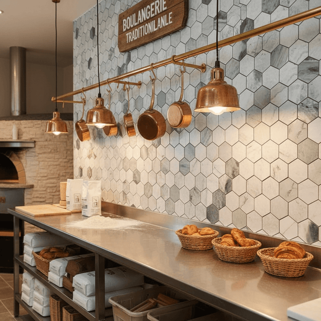 Mosaic Lục Giác Raggio Verde