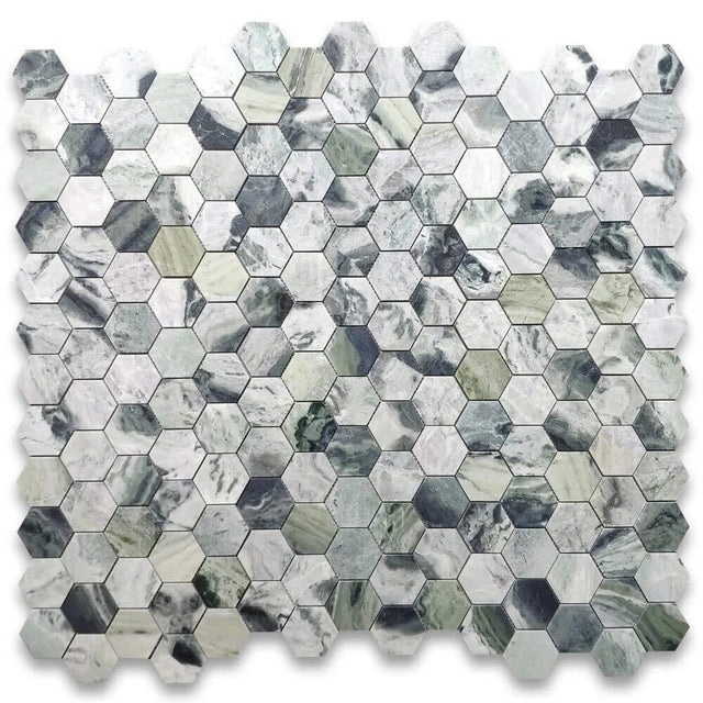 Mosaic Lục Giác Raggio Verde